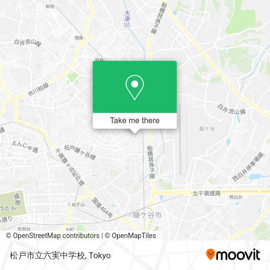 松戸市立六実中学校 map