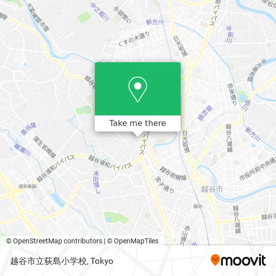 越谷市立荻島小学校 map
