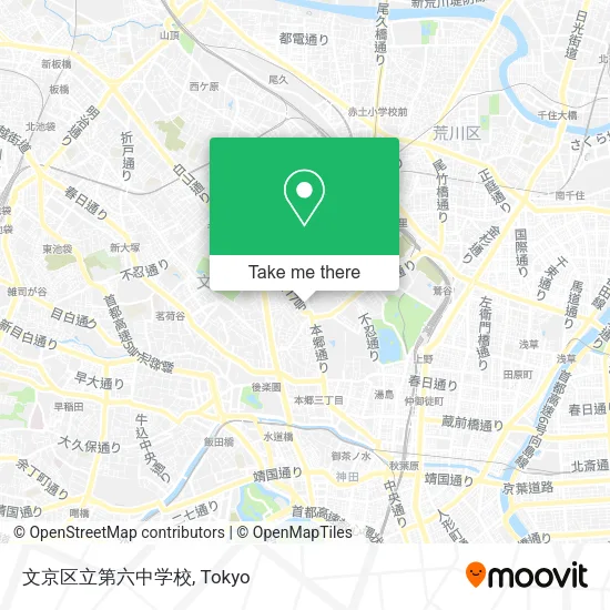 文京区立第六中学校 map