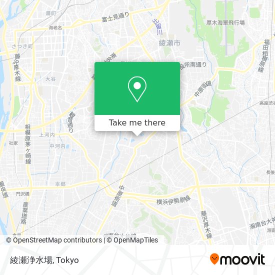 綾瀬浄水場 map