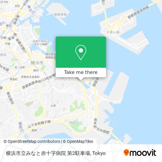 横浜市立みなと赤十字病院 第2駐車場 map