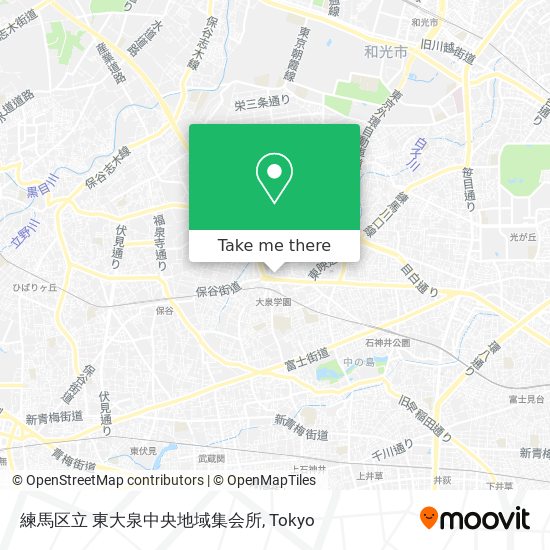 練馬区立 東大泉中央地域集会所 map