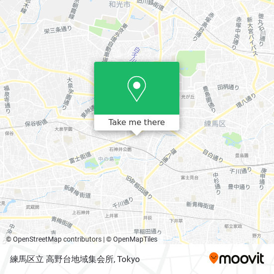 練馬区立 高野台地域集会所 map