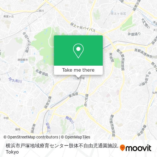 横浜市戸塚地域療育センター肢体不自由児通園施設 map