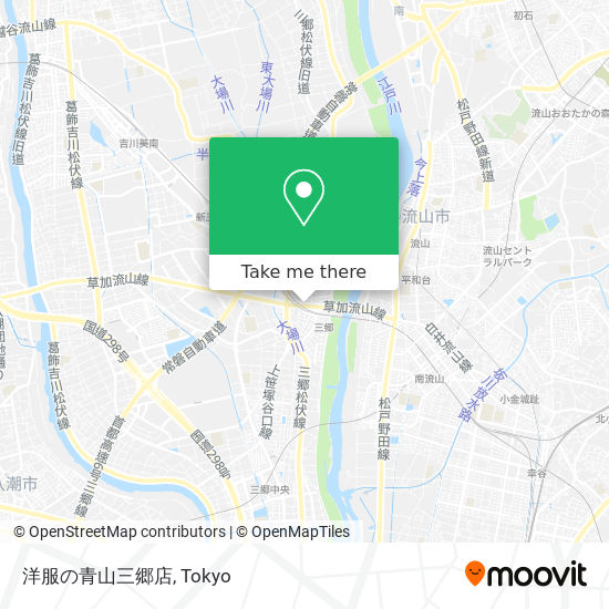 洋服の青山三郷店 map