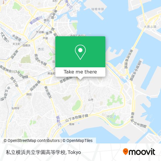 私立横浜共立学園高等学校 map