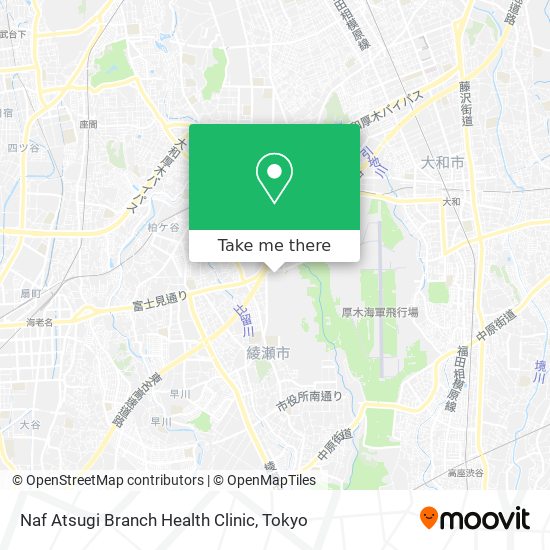 Naf Atsugi Branch Health Clinic map