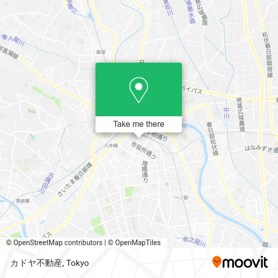 カドヤ不動産 map