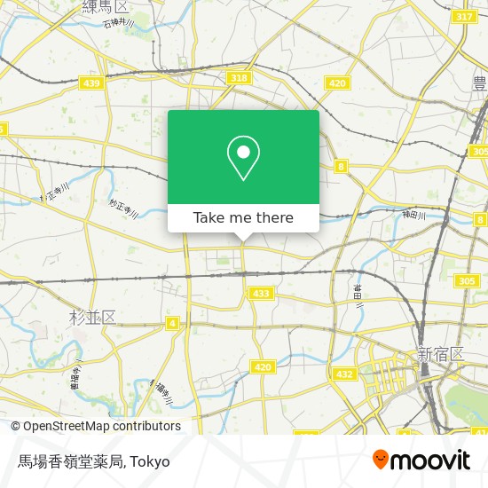 馬場香嶺堂薬局 map