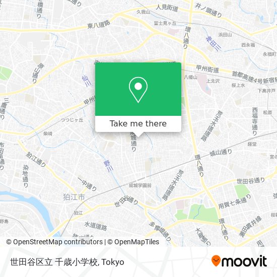 世田谷区立 千歳小学校 map