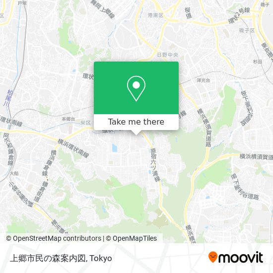 上郷市民の森案内図 map