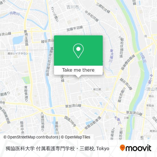 獨協医科大学 付属看護専門学校・三郷校 map