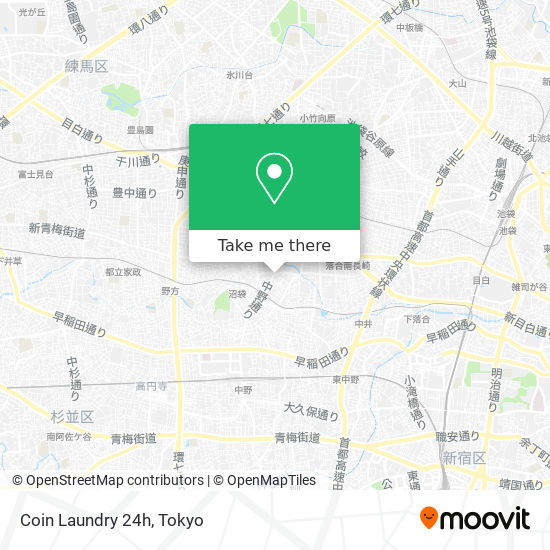 Coin Laundry 24h map