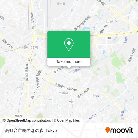 高野台市民の森の森 map