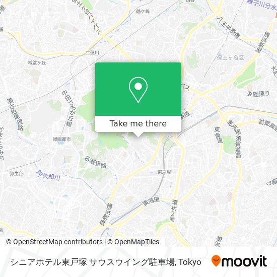シニアホテル東戸塚 サウスウイング駐車場 map