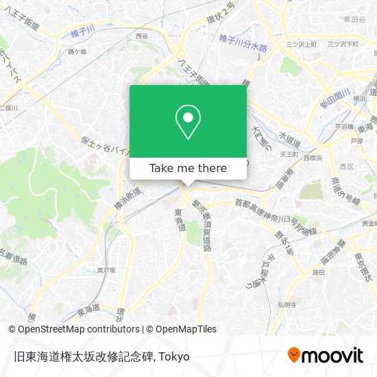 旧東海道権太坂改修記念碑 map