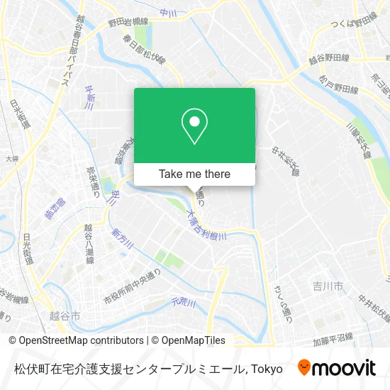 松伏町在宅介護支援センタープルミエール map