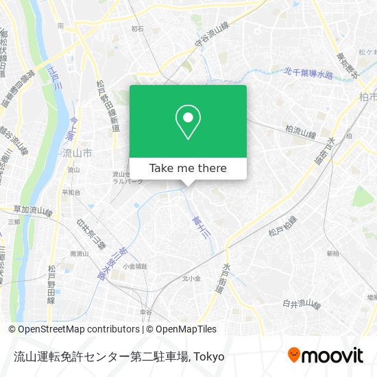 How To Get To 流山運転免許センター第二駐車場 In Tokyo By Metro Or Bus