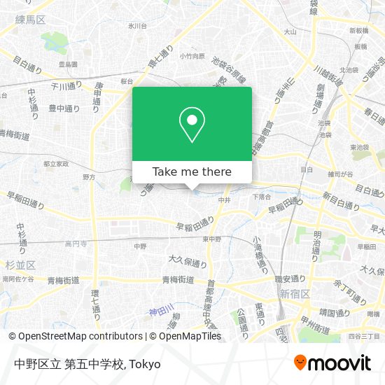 中野区立 第五中学校 map