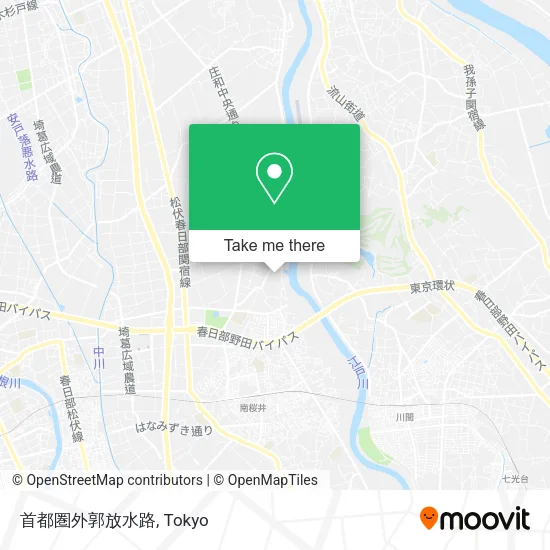 首都圏外郭放水路 map