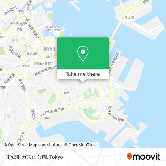 本郷町ガス山公園 map