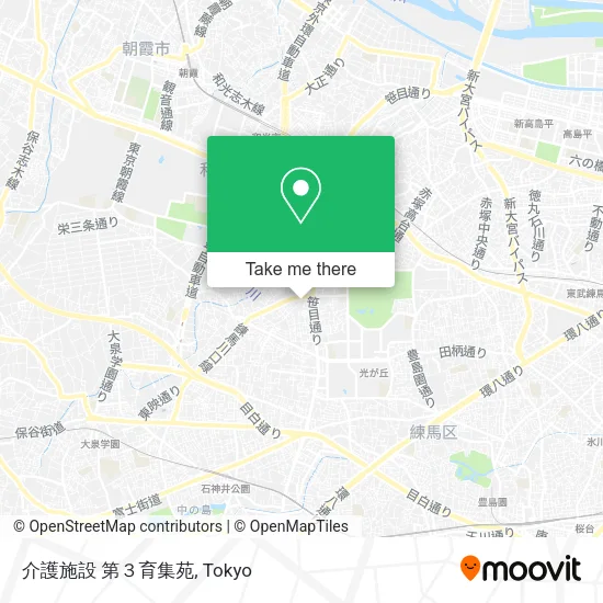 介護施設 第３育集苑 map