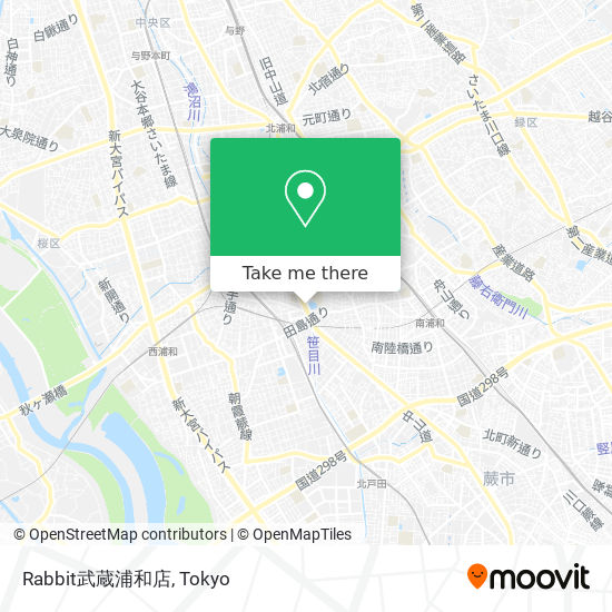 Rabbit武蔵浦和店 map