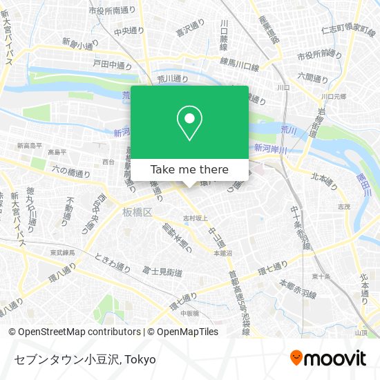 セブンタウン小豆沢 map
