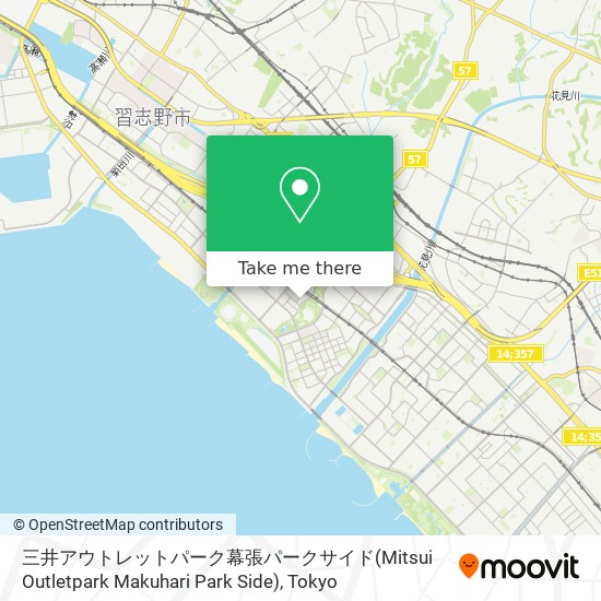 三井アウトレットパーク幕張パークサイド(Mitsui Outletpark Makuhari Park Side) map