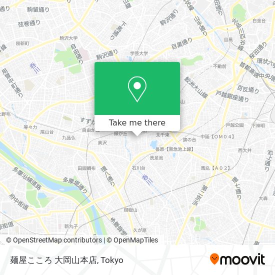 麺屋こころ 大岡山本店 map