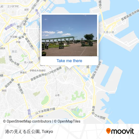 港の見える丘公園 map
