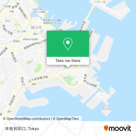本牧和田口 map
