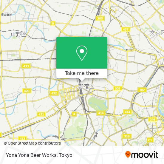 Yona Yona Beer Works map
