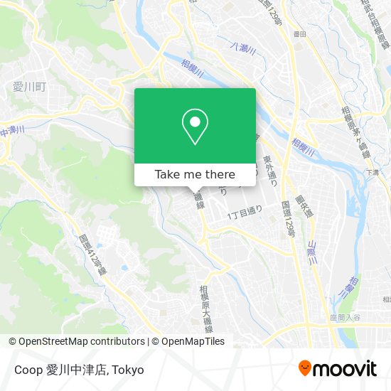 Coop 愛川中津店 map