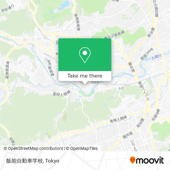 飯能自動車学校 map