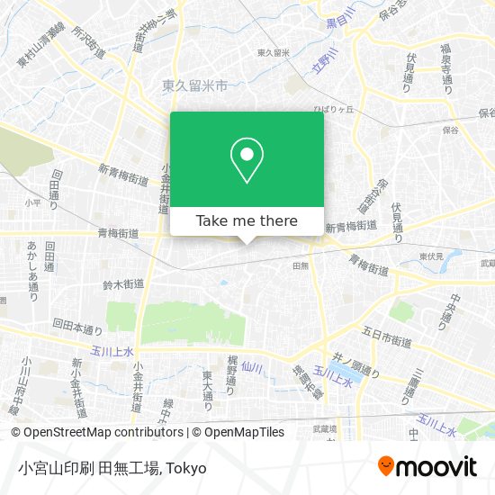 小宮山印刷 田無工場 map