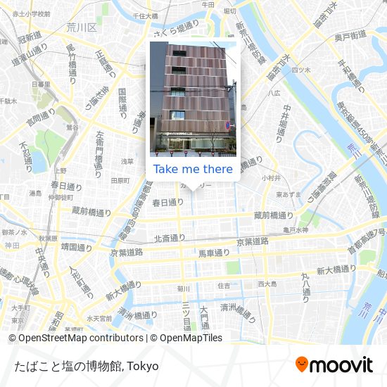 たばこと塩の博物館 map