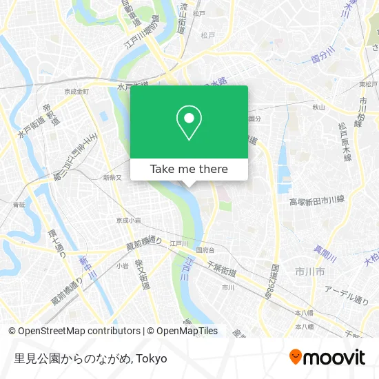 里見公園からのながめ map