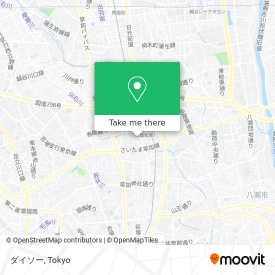 How To Get To ダイソー In 草加市 By Bus Or Metro