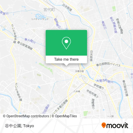 谷中公園 map