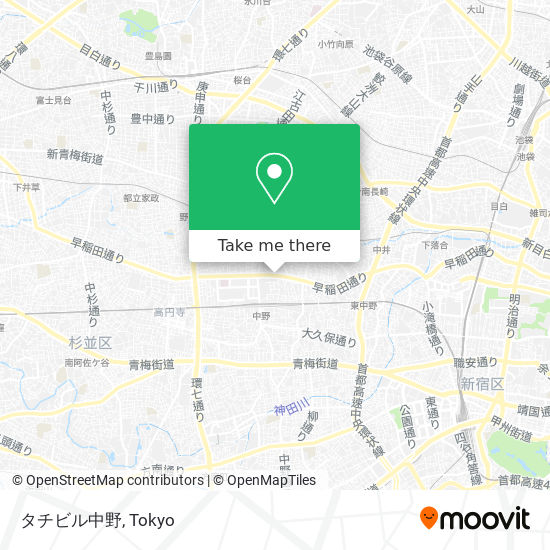 タチビル中野 map