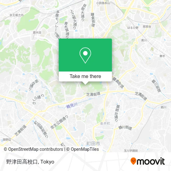 野津田高校口 map