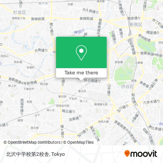 北沢中学校第2校舎 map