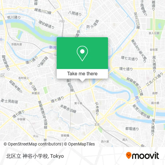 北区立 神谷小学校 map