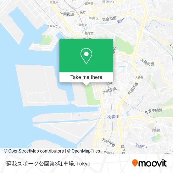 蘇我スポーツ公園第3駐車場 map