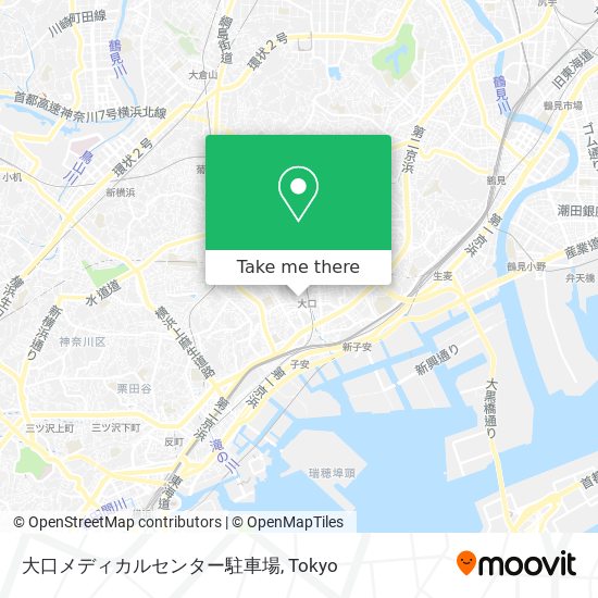 大口メディカルセンター駐車場 map