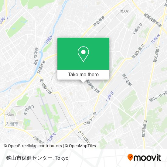 狭山市保健センター map