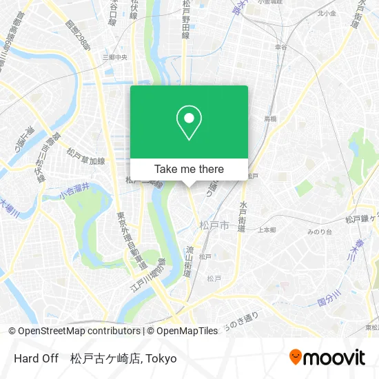 Hard Off Matsudo Kogasaki Store map