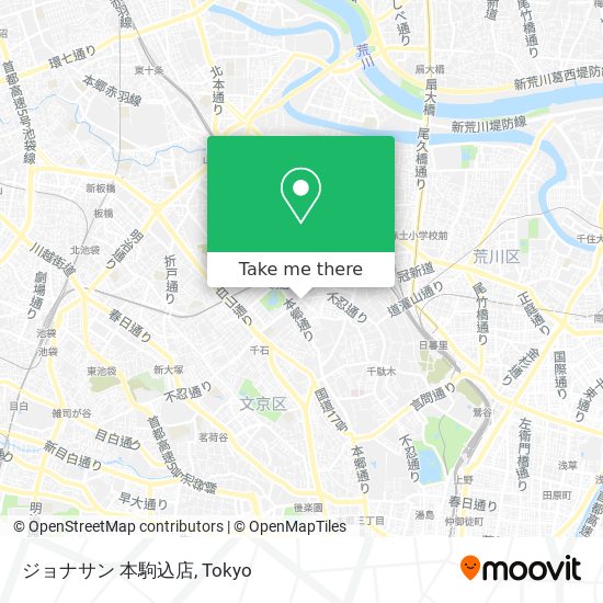 ジョナサン 本駒込店 map
