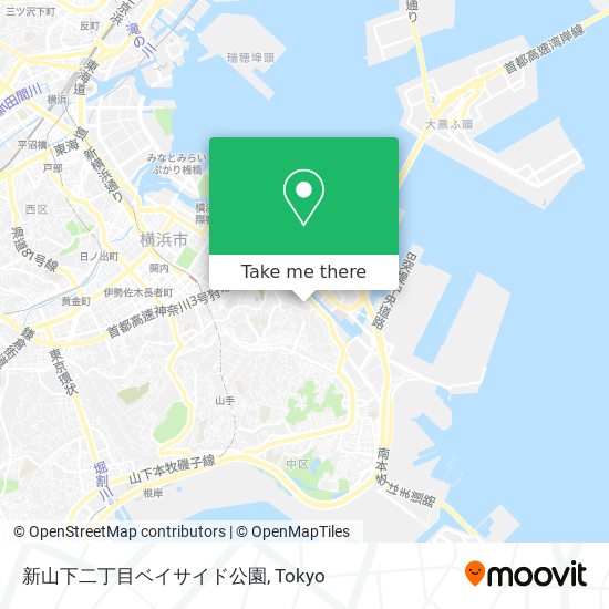 新山下二丁目ベイサイド公園 map